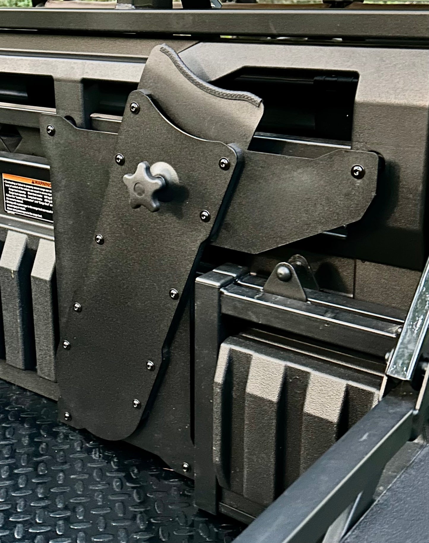 Kawasaki Mule Pro Headache Rack Chainsaw Mount - Passenger Side