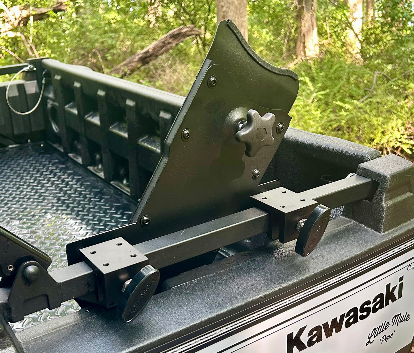 Kawasaki Mule FXT Side Rail Chainsaw Mount - Driver’s Side