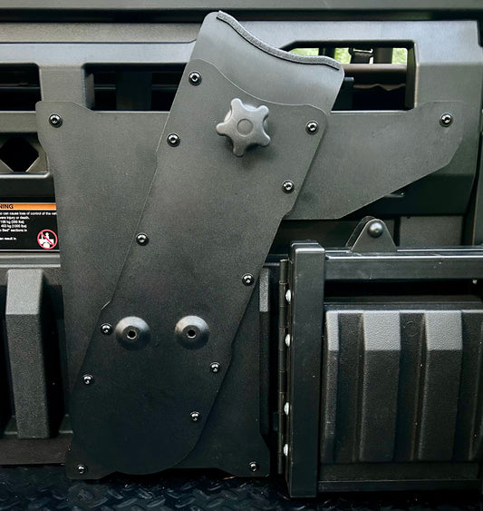 Kawasaki Mule Pro Headache Rack Chainsaw Mount w/ RotoPax Option - Passenger Side