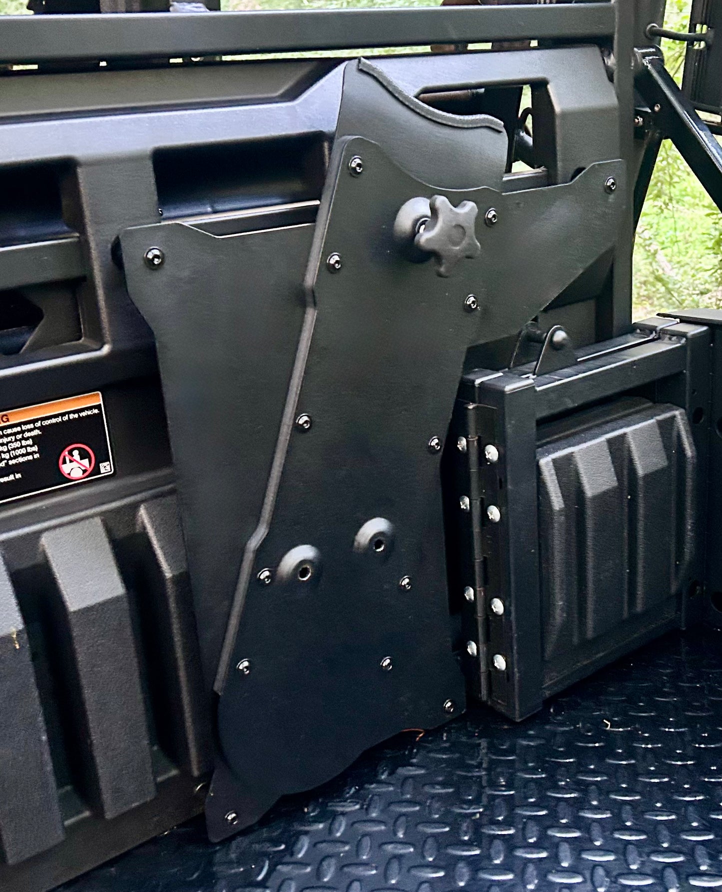 Kawasaki Mule Pro Headache Rack Chainsaw Mount w/ RotoPax Option - Passenger Side