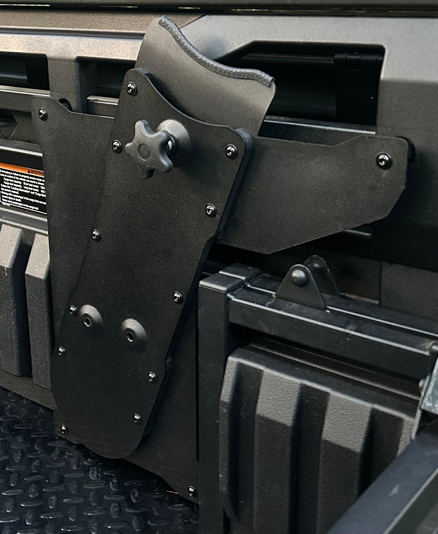 Kawasaki Mule Pro Headache Rack Chainsaw Mount w/ RotoPax Option - Passenger Side