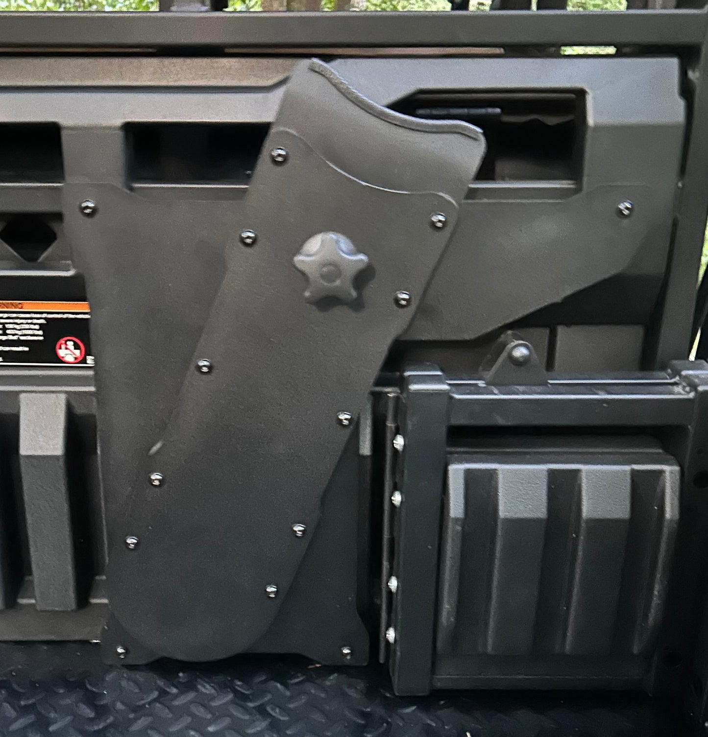 Kawasaki Mule Pro Headache Rack Chainsaw Mount - Passenger Side