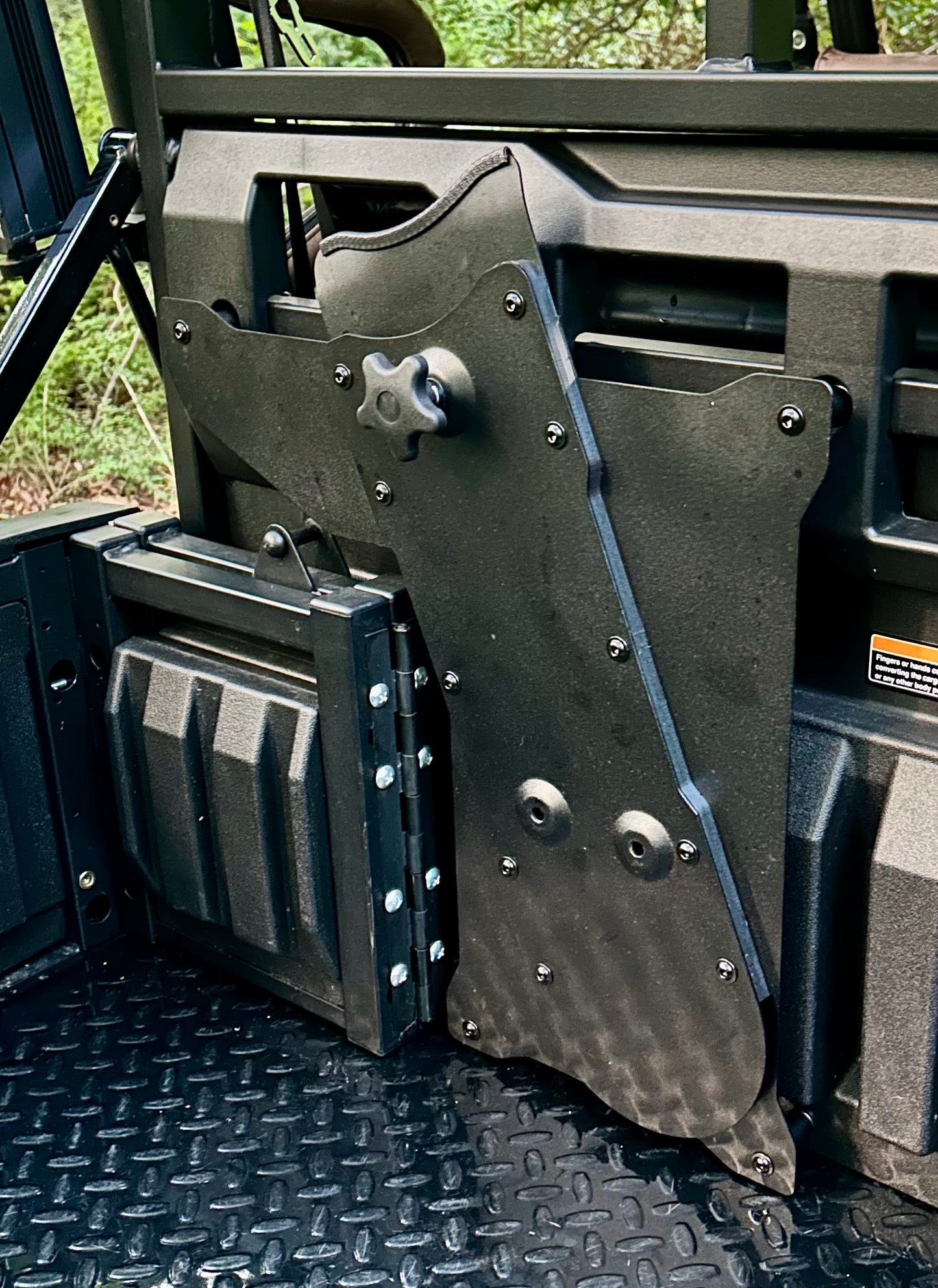 Kawasaki Mule Pro Headache Rack Chainsaw Mount w/ RotoPax Option - Driver’s Side