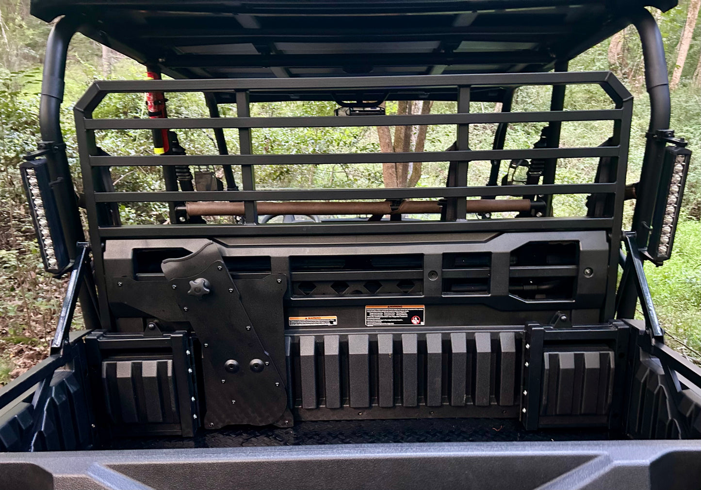 Kawasaki Mule Pro Headache Rack Chainsaw Mount w/ RotoPax Option - Driver’s Side