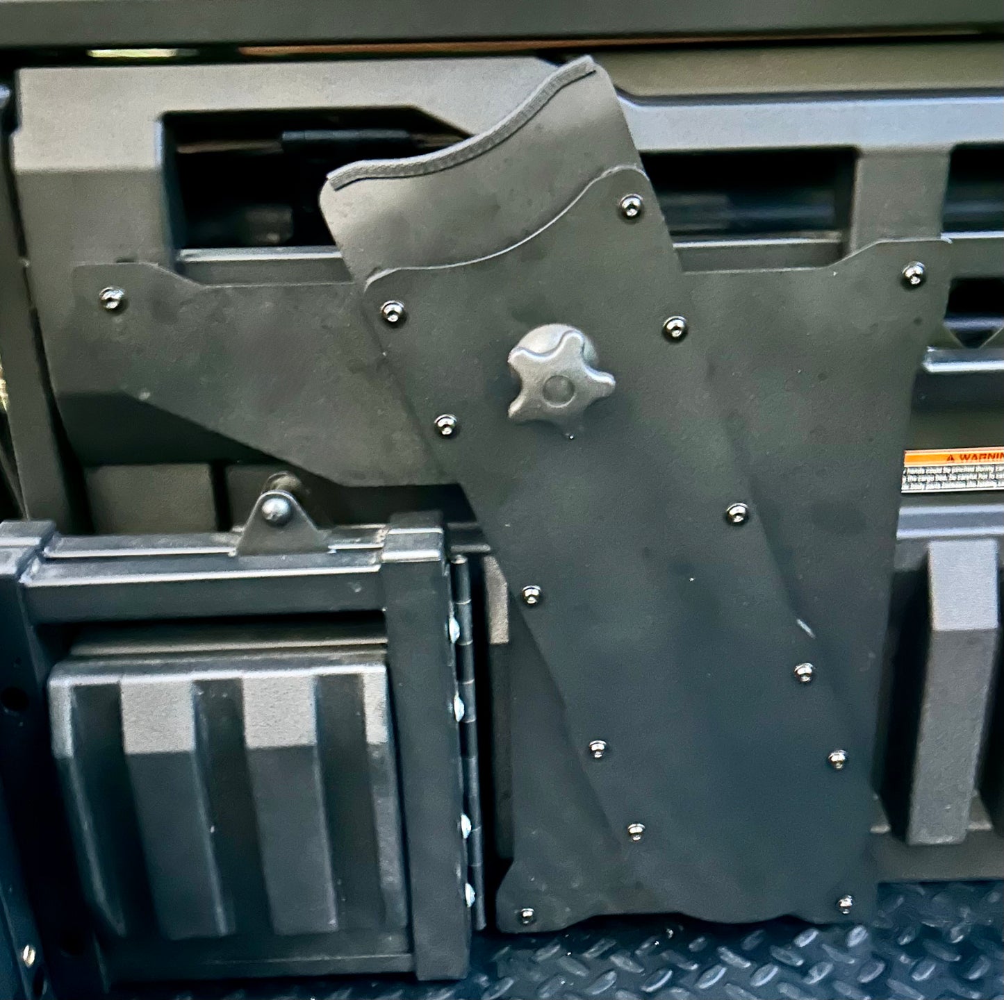 Kawasaki Mule Pro Headache Rack Chainsaw Mount - Driver’s Side