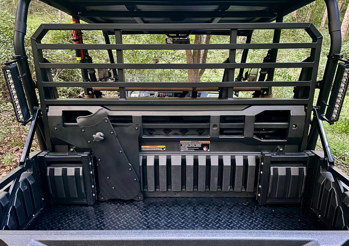 Kawasaki Mule Pro Headache Rack Chainsaw Mount - Driver’s Side