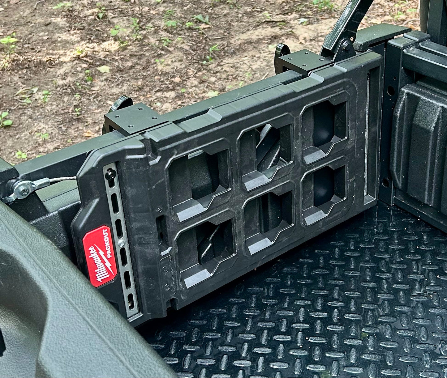 Kawasaki Mule Pro Bed Mount for Small Milwaukee PackOut Plate