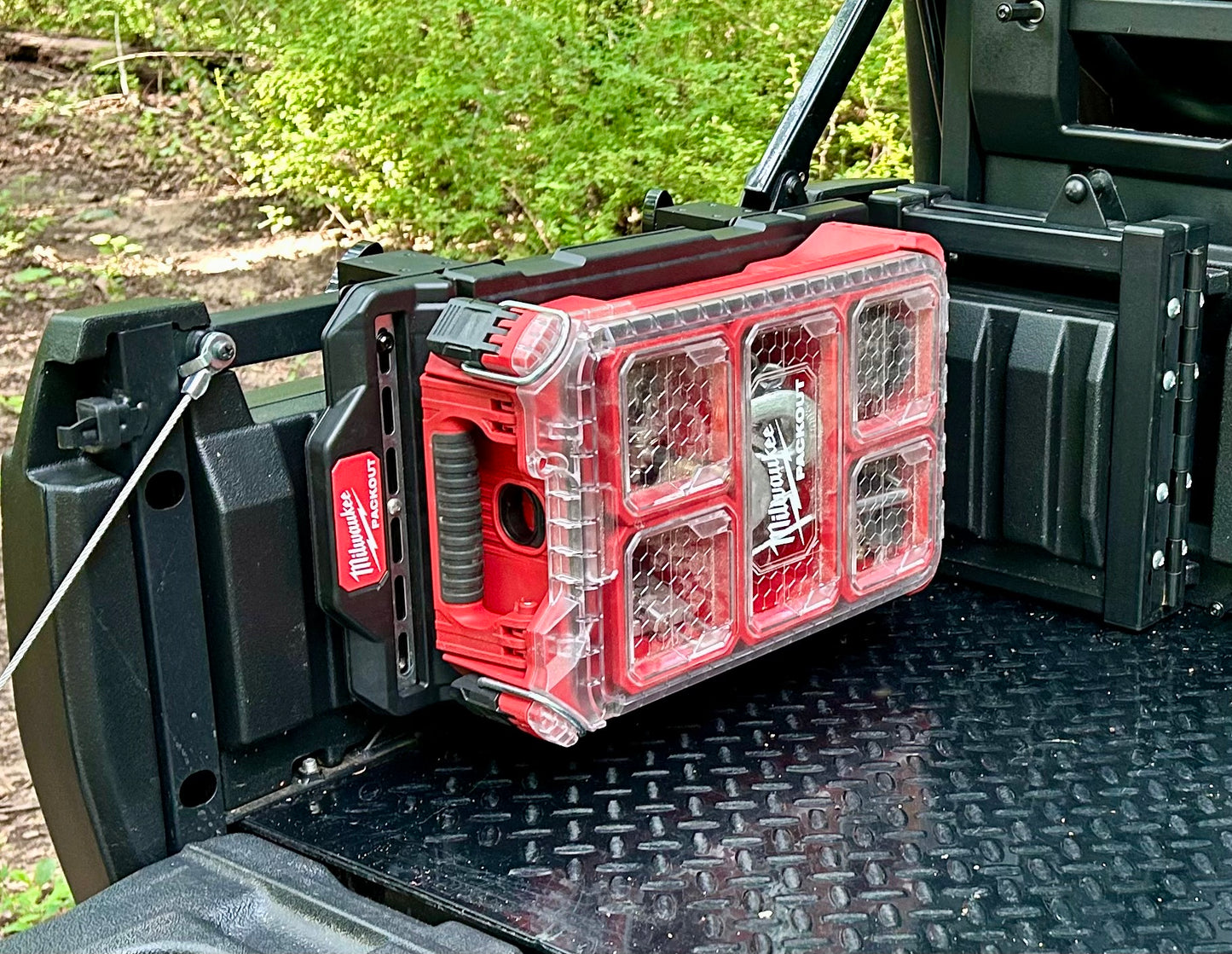Kawasaki Mule Pro Bed Mount for Small Milwaukee PackOut Plate