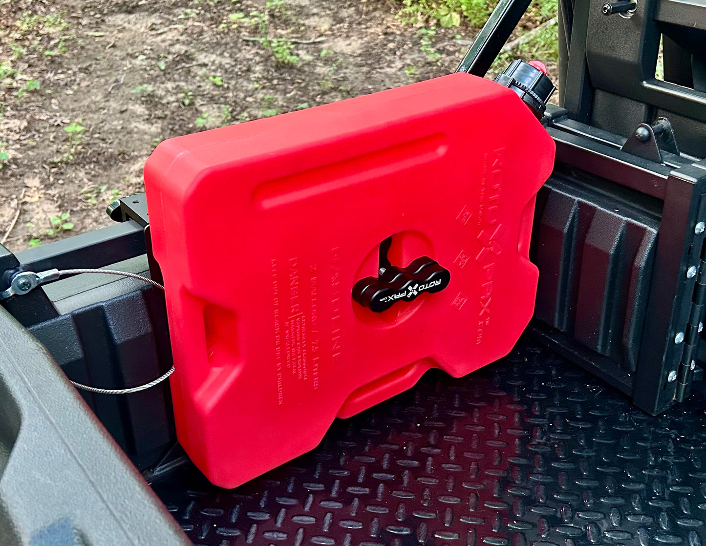 Kawasaki Mule Pro Bed Mount for 2 Gallon RotoPax - Driver Side