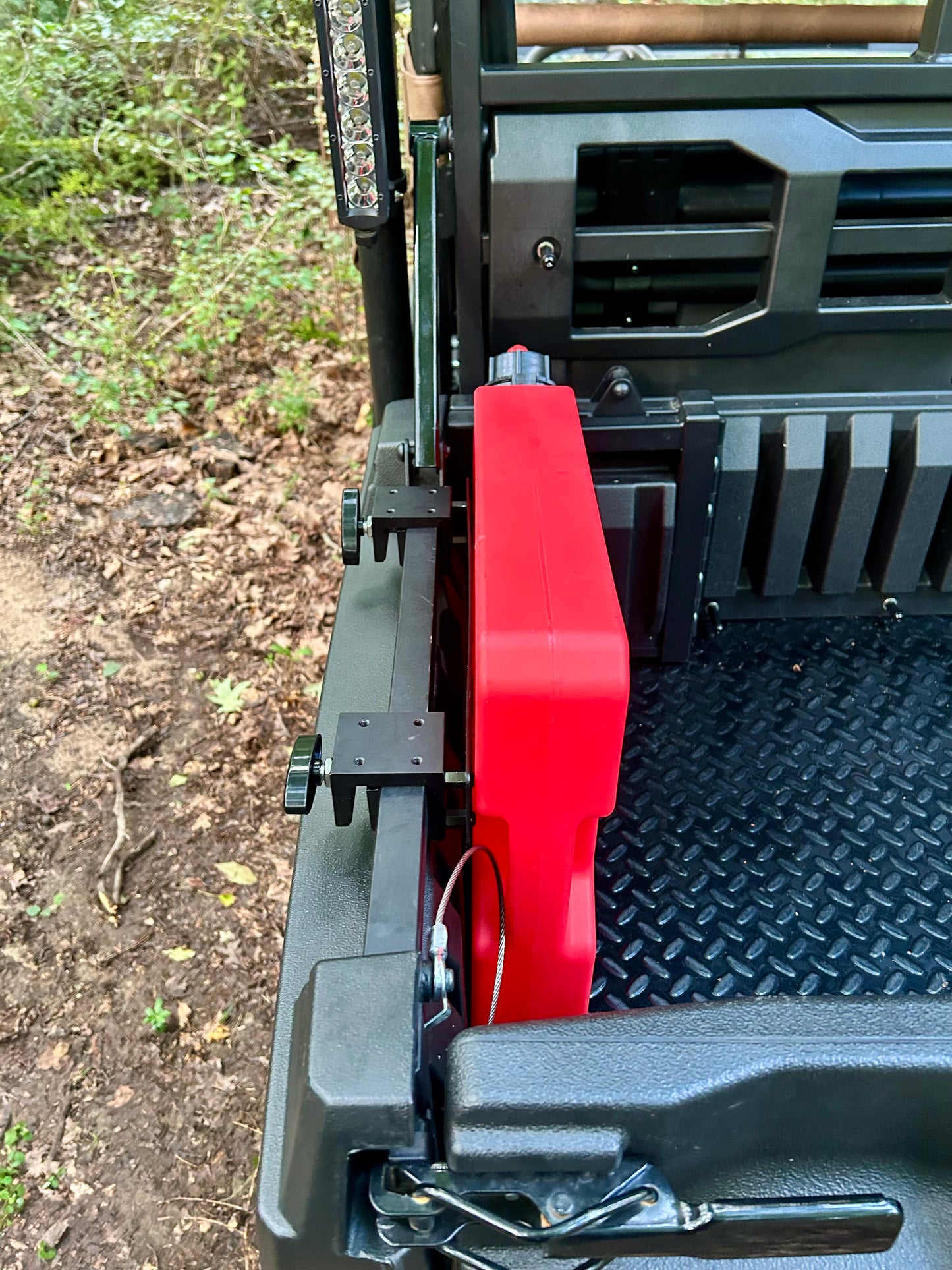 Kawasaki Mule Pro Bed Mount for 2 Gallon RotoPax - Driver Side
