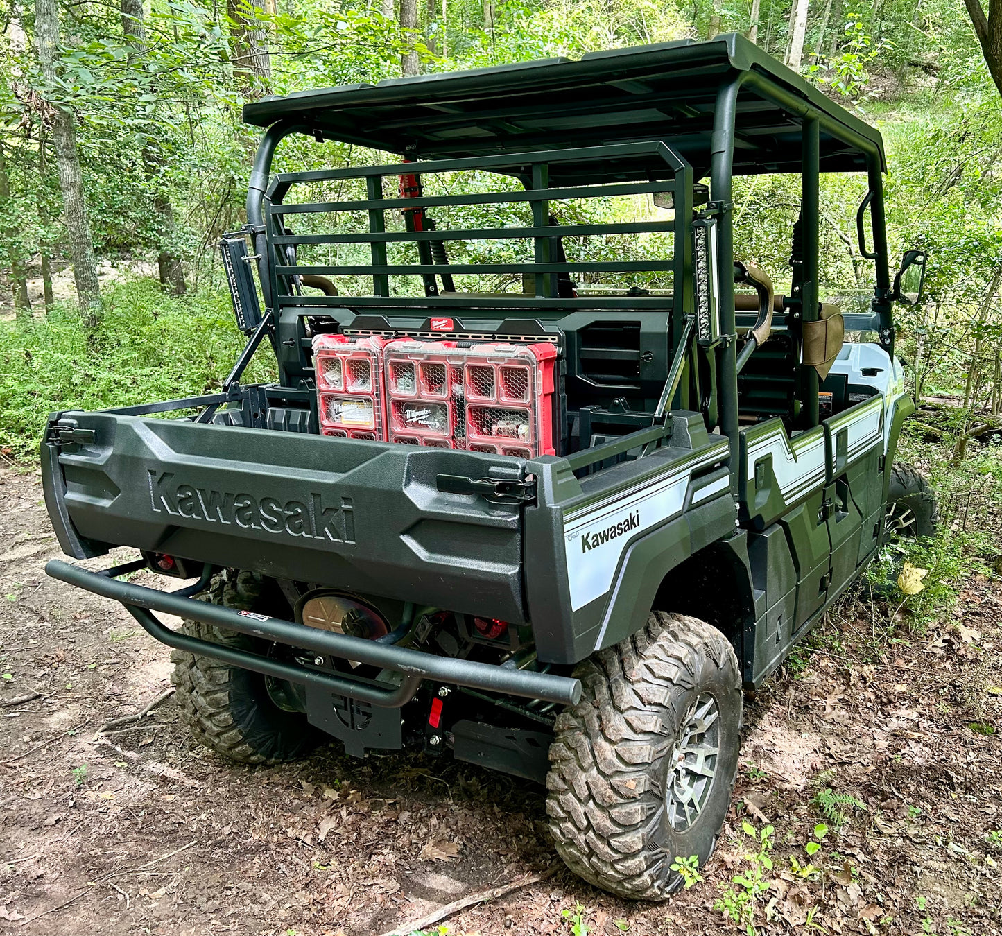 Kawasaki Mule Headache Rack Mount for Large Milwaukee PackOut Plate