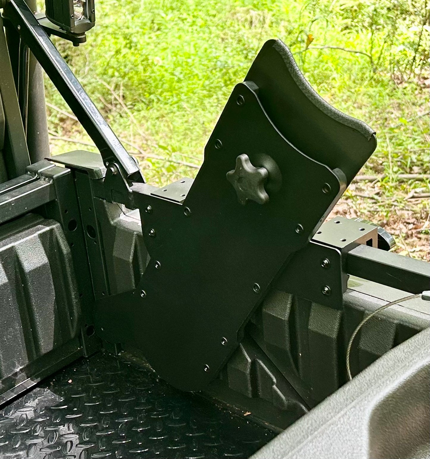 Kawasaki Mule FXT Side Rail Chainsaw Mount - Passenger’s Side