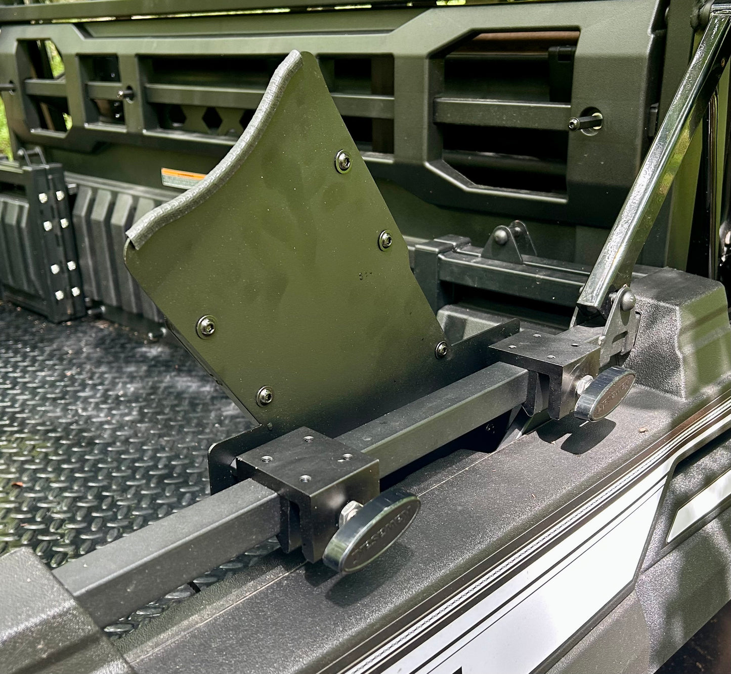 Kawasaki Mule FXT Side Rail Chainsaw Mount - Passenger’s Side