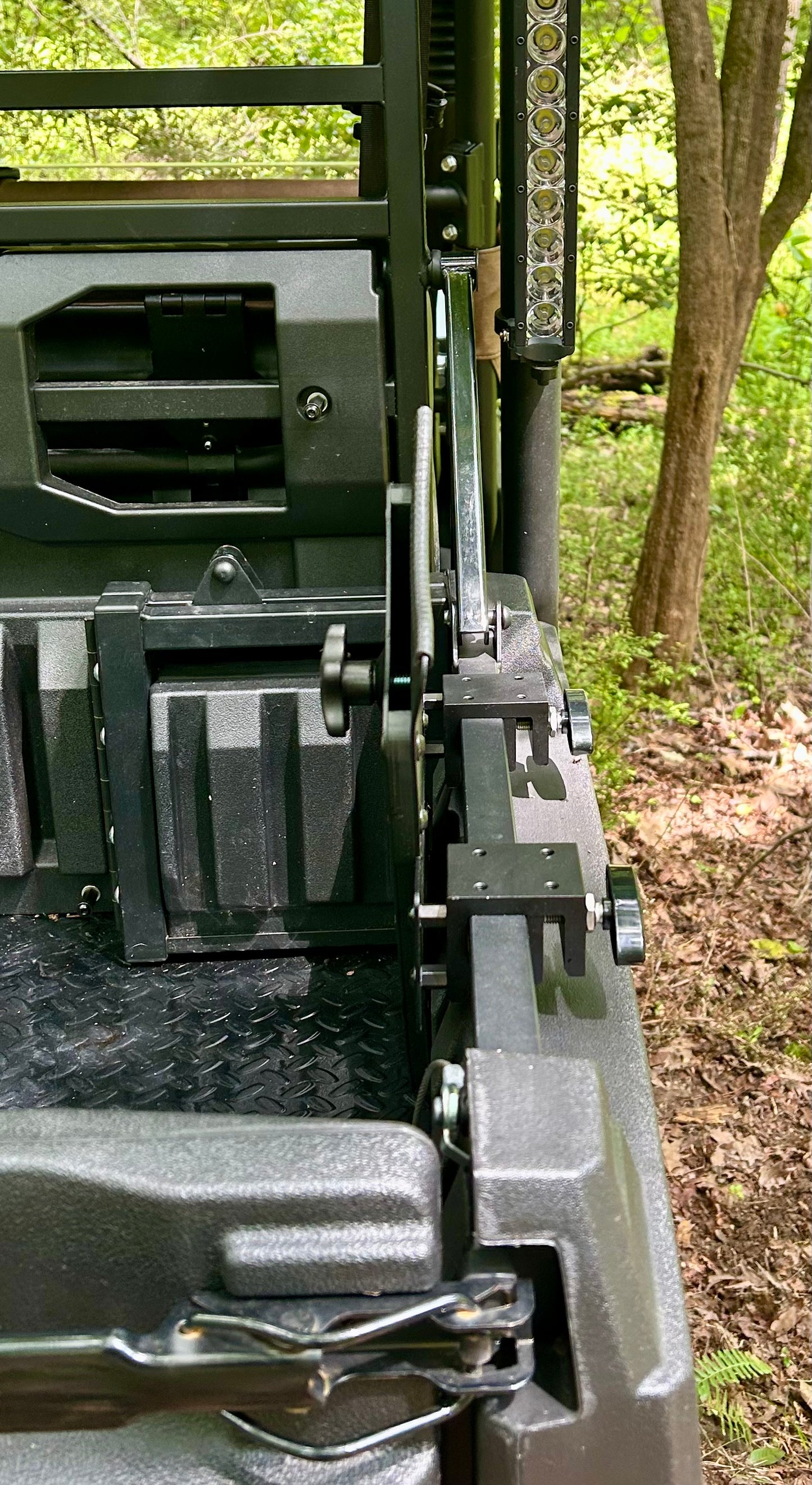 Kawasaki Mule FXT Side Rail Chainsaw Mount - Passenger’s Side