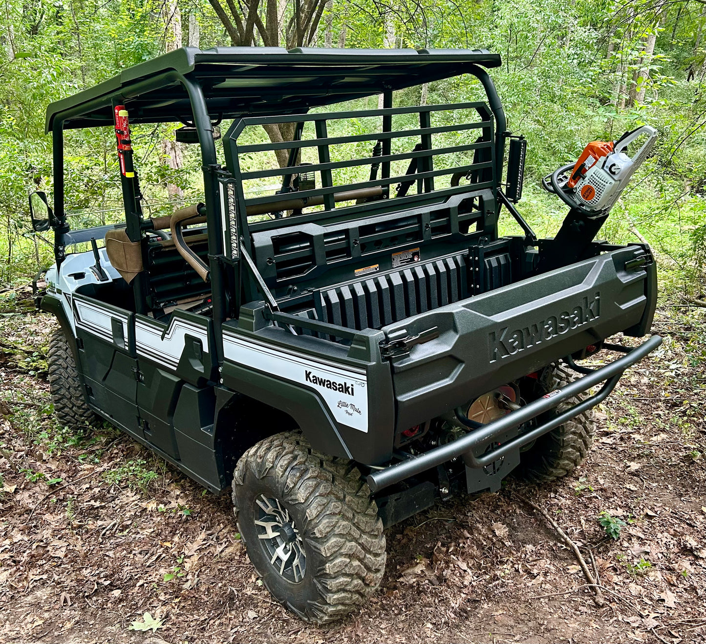 Kawasaki Mule FXT Side Rail Chainsaw Mount - Passenger’s Side