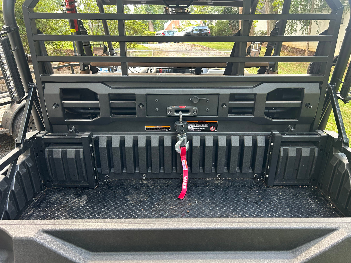 Kawasaki Mule Pro FXT Rear Winch Mount for Warn Vantage 2000