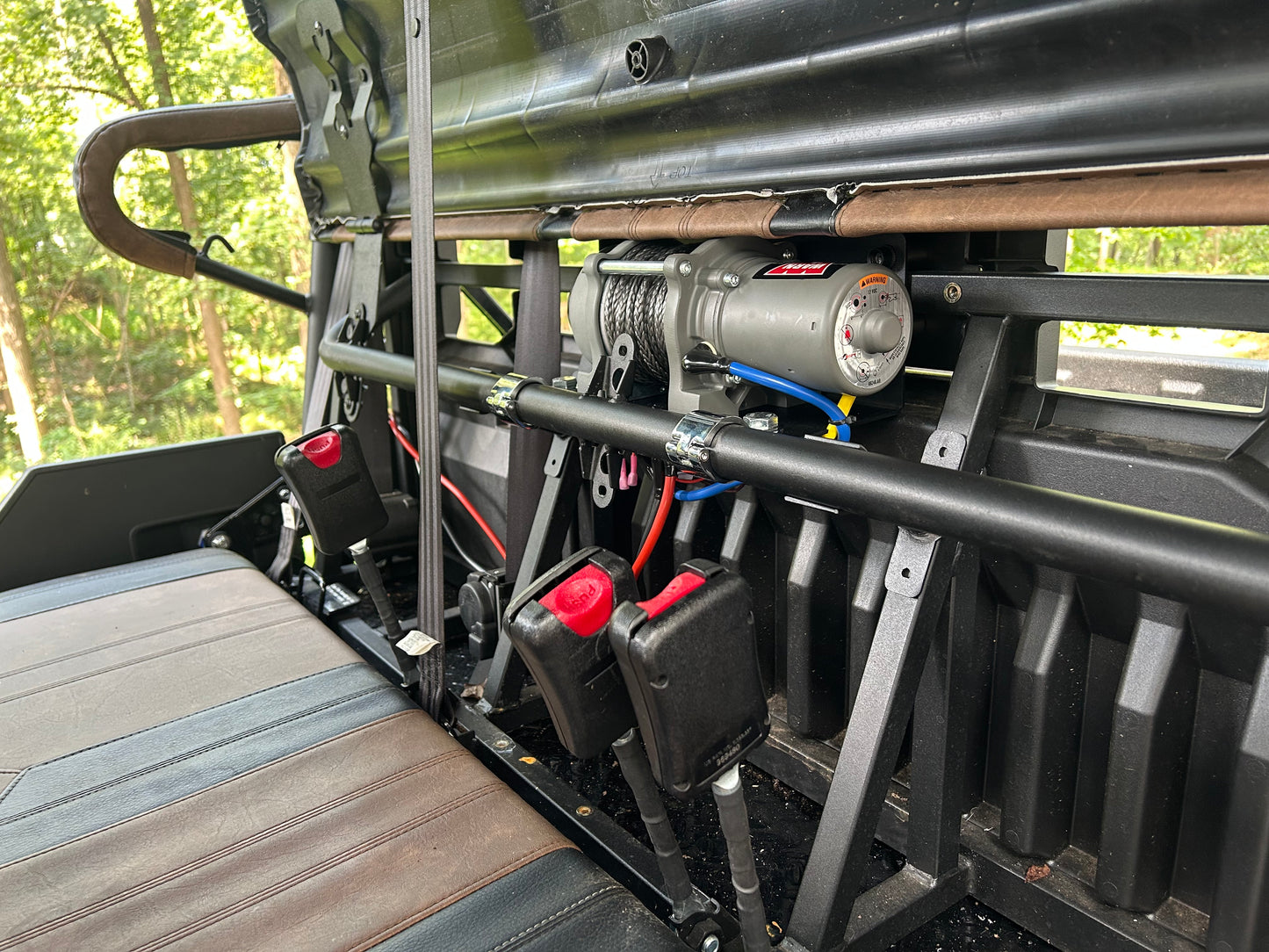 Kawasaki Mule Pro FXT Rear Winch Mount for Warn Vantage 2000